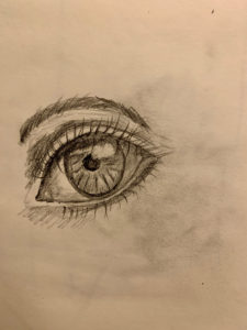 image of Shirley's eye drawing